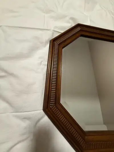 mirror with wooden frame, View more