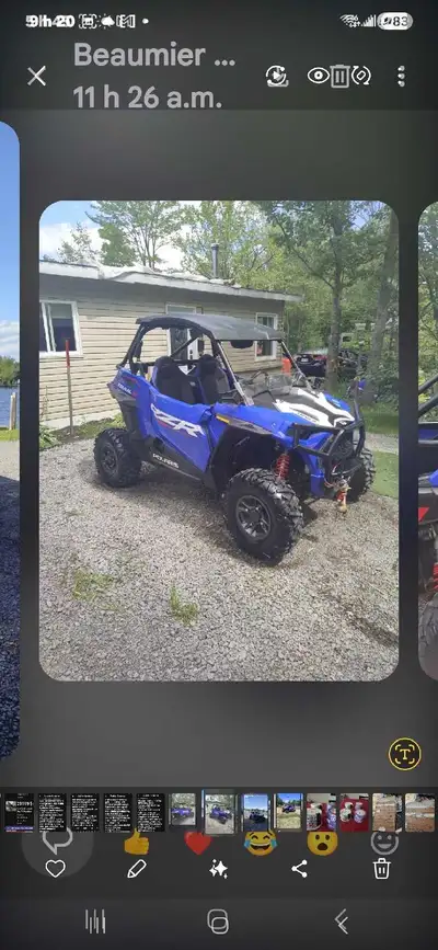 819 694 6743 Je vends mon Polaris RZR 2022. 14000 kilo. d'occasion, un véhicule tout-terrain robuste...