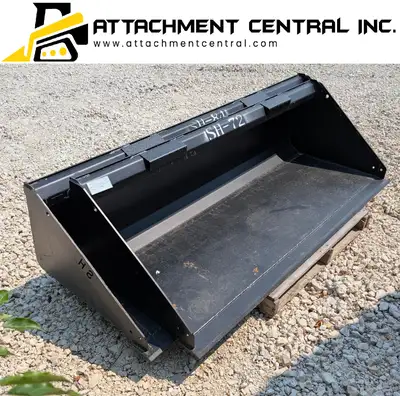 66" and 78" Skid Steer Bucket Attachment with Cutting Edge, View more