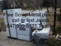 Free pick up of all old metal and appliances 
