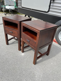 Durham furniture solid maple night/end tables 