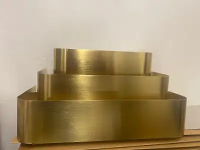 3 tier gold accent wall lights, View more
