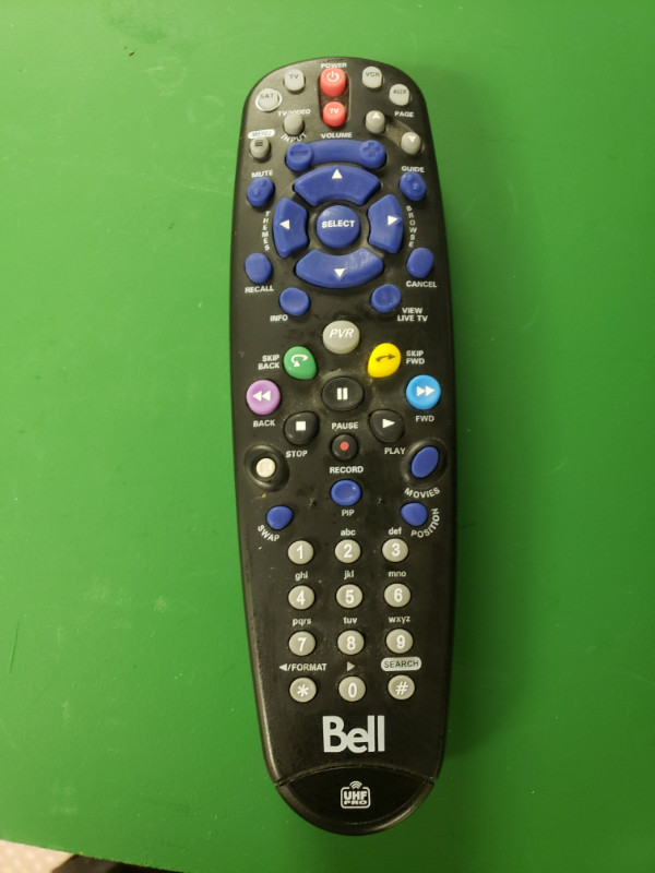 Remote control for Bell PVR. in Video & TV Accessories in St. Albert