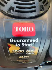 TORO 30 IN TIMEMASTER LIKE NEW CONDITION