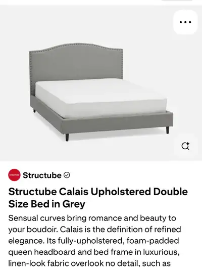queen bed frame like new, View more