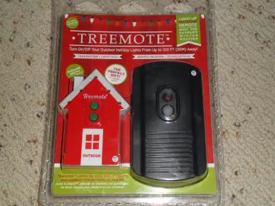 TREEMOTE INDOOR OUTDOOR 100FT WIRELESS REMOTE SWITCH CHRISTMAS T, View more