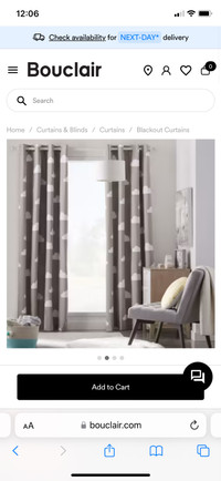 Grey cloud black out curtains bouclair 