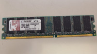 Computer RAM: Kingston ValueRAM 1 GB 400MHz DDR DIMM