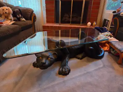 Panther coffee table, Classy, Unique, Black, View more