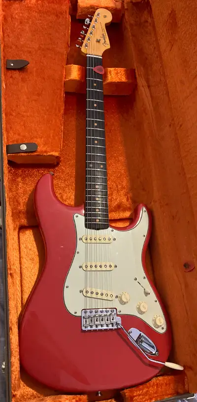 American Vintage II Fiesta Red Stratocaster, View more