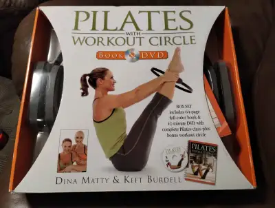 Hinkler Books Pilates with Workout Circle Book & DVD and Circle, View more