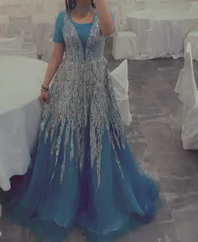 blue prom dress , View more