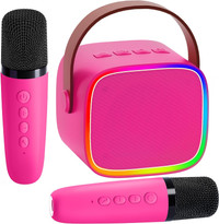 NEW: BONAOK Mini Karaoke Machine for Kids, 2 Mics