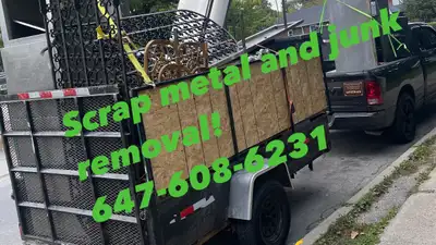 Hello, we offer free scrap metal pick up in all of GTA/Scarborough. Don’t hesitate to call!! We may...
