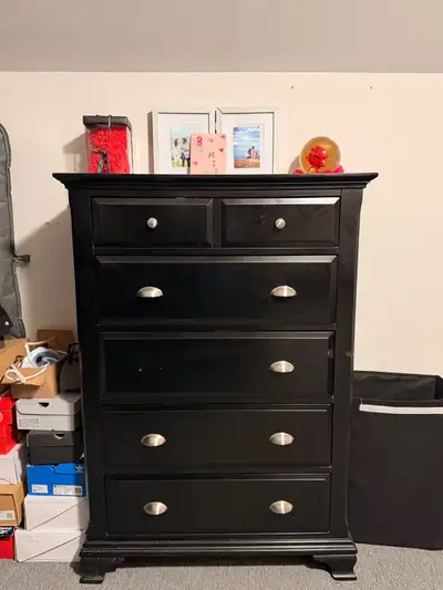 Black Wooden Dresser, View more