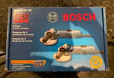 Bosch 4 1/2-in Duo Small Corded Angle Grinders 7.5-Amp Motor 11000 RPM and 2-Position Side Handle wi...