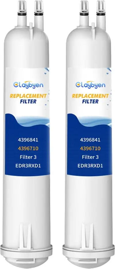 2 Claybyen 4396841 Refrigerator Water Filter Compatible EDR3RXD1, View more