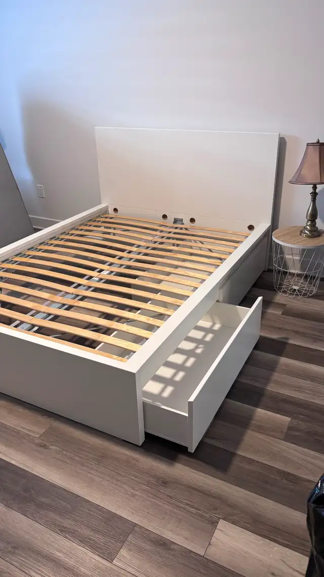 Bed with 2 Drawers, Full Size, IKEA