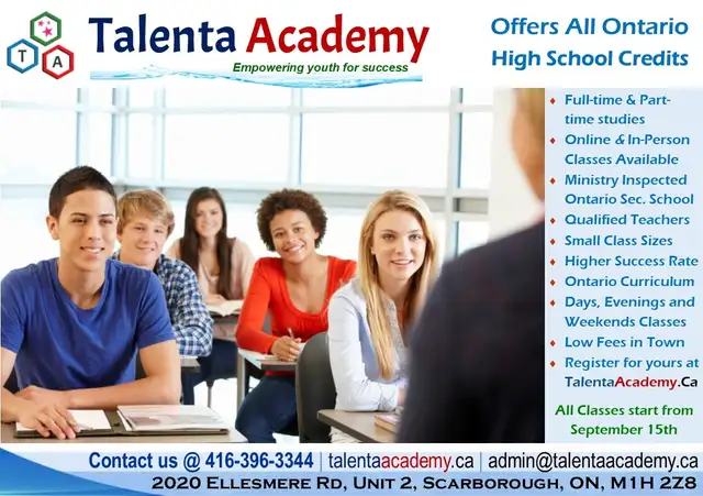 Ontario Secondary School Credit Course Class587820338576117761