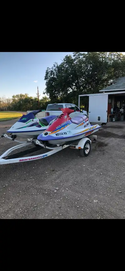 Your choice which one and have single place trailer to go with, have 2 Polaris and one sea doo cant...