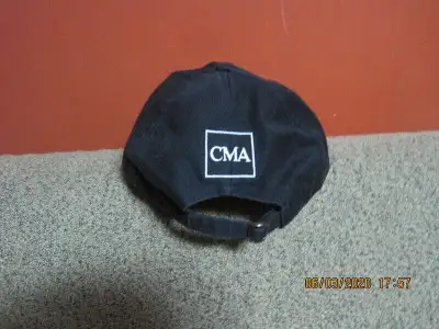 CMA Baseball Cap - Black - Brand New - 100% Cotton, View more