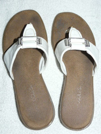 Aerosoles white sandals $15, fit size 8 1/2-9, used