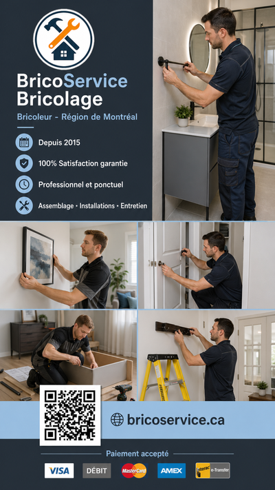 Homme à tout faire-Assemblage de meubles438-796-8212 - Handyman, View more