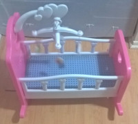 You and Me Baby Doll Rocking Cradle with Mobile
