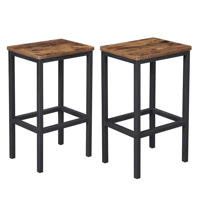 Kitchen Breakfast Bar Stool with Footrest, Industrial in Living  in Chairs & Recliners in Markham / York Region - Image 8