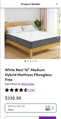 Brand new twin matress for sale