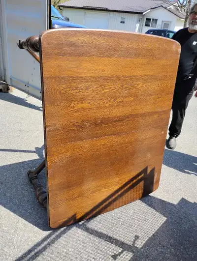 Oak table height 28" width 51" depth 42", View more