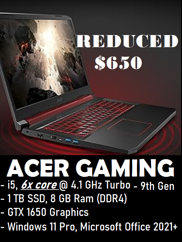 2 Gaming computers, 1 gaming Laptop (GTX 1650) in Desktop Computers in Winnipeg - Image 9