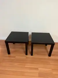 Two IKEA LACK tables 