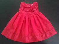 Carter's fancy red dress and black sweater, size 18 months