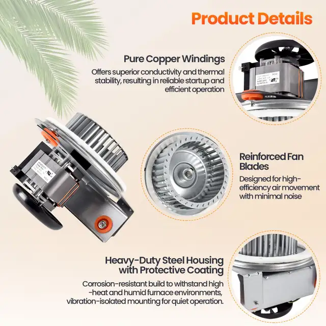 J238-150-1571 Draft Inducer Blower Motor for Carrier/Bryant Furn in Heating, Cooling & Air in Oshawa / Durham Region - Image 5