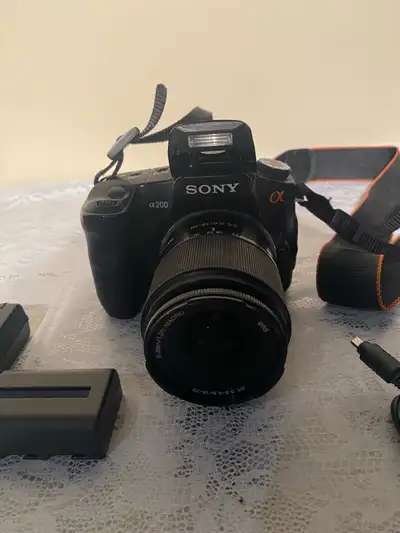 Sony  DSLR-A200 10.2MP Digital SLR Camera W/DT 18-70mm Lens), View more