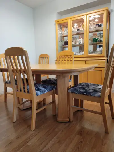 Custom Solid Oak Dining Set, View more