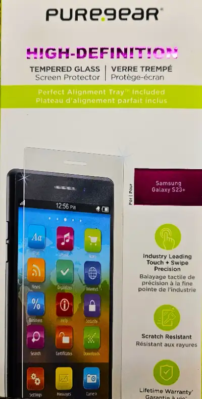 PUREGEAR Cell phone glass protector, View more
