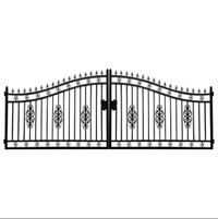 14FT Driveway Wrought Iron Gate