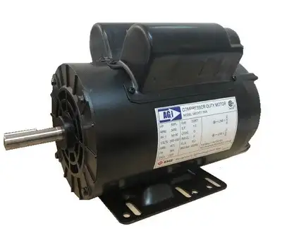 Air Compressor Motor 5HP Electric Motor 1750 RPM, Single Phase ,184T