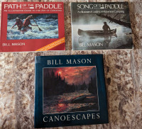 3 Tidy Fine Classic Canadian Canoe/Camping Books By Bill Mason!