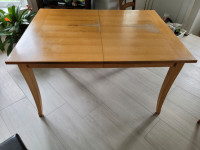 Dining Table with Extension Leaf + 6 Chairs