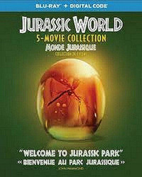 Jurassic Park World Complete 5 Movie Blu-Ray Collection Set NEW!