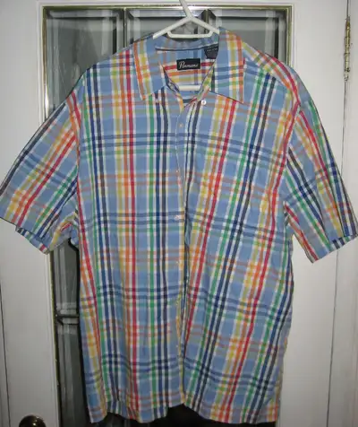 $20 Vintage 1990's Penmans men's plaid colorful shirt 2XL, View more
