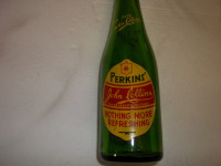 Vintage Perkins John Collins soda bottle