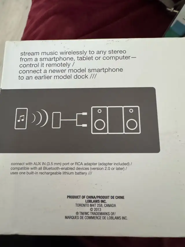 J+ Bluetooth Audio Receiver in Stereo Systems & Home Theatre in Mississauga / Peel Region - Image 3