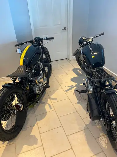 Have a 1955 TRIUMPH THUNDERBIRD CUSTOM BOBBER. NEW BUILD. 25000 plus labour invested. Trade for tota...