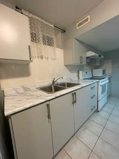 Clean one bedroom fully furnished basement suite for rent. Separate Entrance, laundry, kitchen Washr...