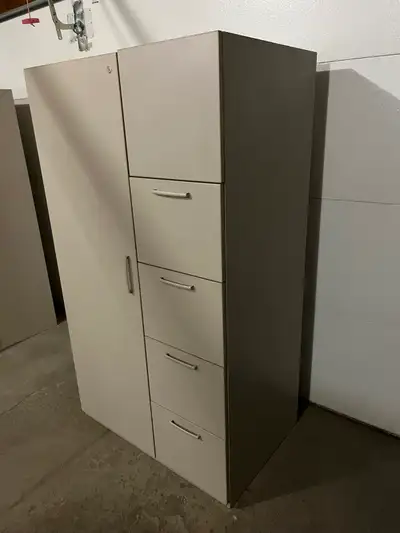 Teknion 2-Door / 4-Drawer Storage Cupboard / Gun-Ammo Locker, View more
