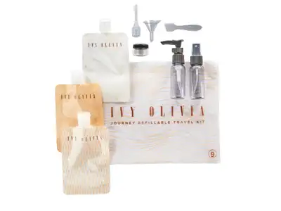 9-Piece Refillable Travel Kit Containers, View more